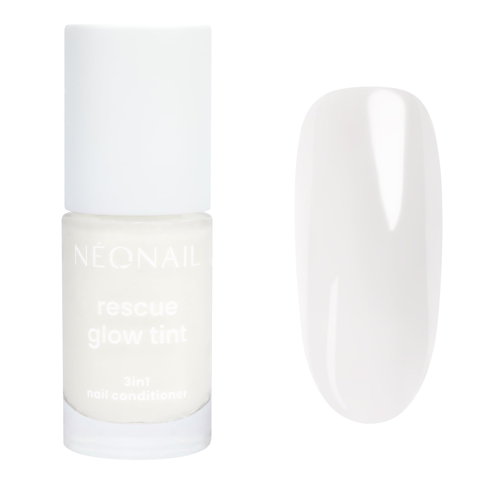 NÉONAIL Nagellack Nagelpflege Nagelconditioner - Rescue Glow Tint 3in1 Nail Conditioner - Regeneration, Stärkung und Farbe - Milky White - 7,2 ml