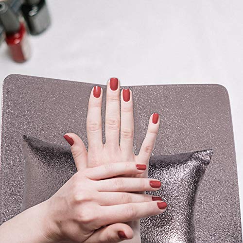 PIXNOR 2 Pcs Nail Art Travesseiro de MÃ£o BraÃ§o Descanso Titular Pad Pu Couro Descanso de MÃ£o Almo