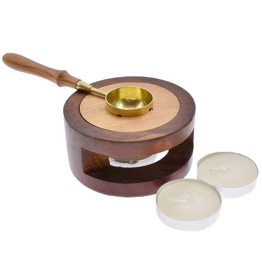 Buy Vintage Wax Seal Warmer Furnace Kit with Sealing Spoon Wax Melting