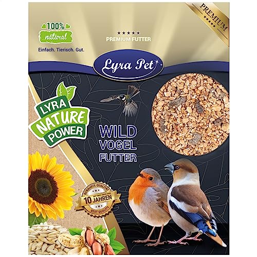 Lyra Pet® | 25 kg Fettfutter | Ganzjahres Wildvogelfutter | Energiespender im Sommer & Winter | Kalorienreiches Streufutter für Wildvögel | Ideal für Weichfresser | Geeignet für Balkon & Terrasse