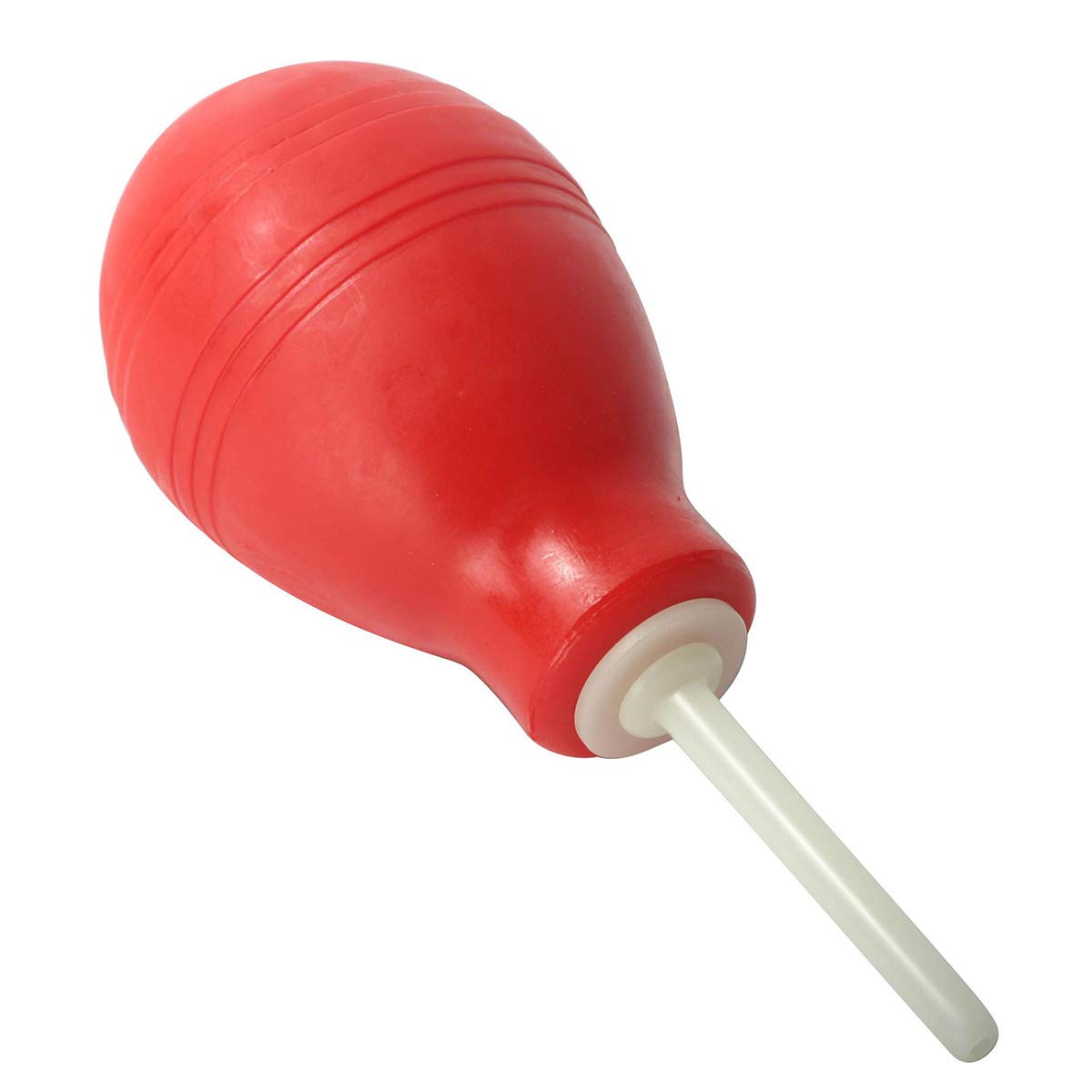 Clean Stream In-Line Bulb Enema Syringe Douche Accessory Red