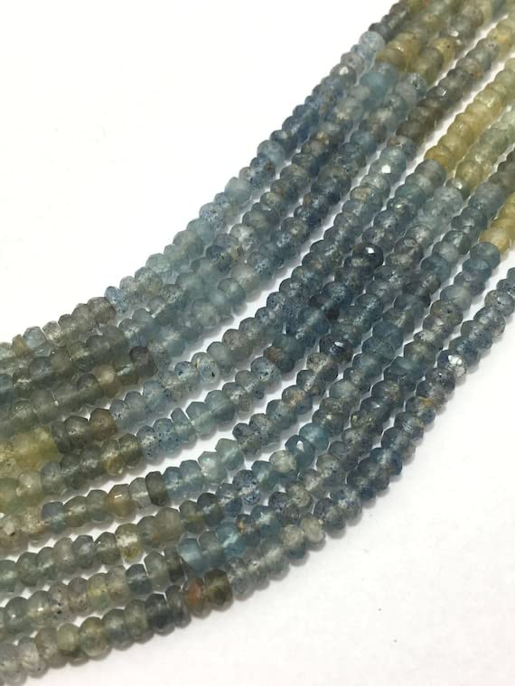 Moss Aquamarine perles bleu-vert 3.5mm pour créer vos propres bijoux bohèmes chics