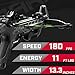 Barnett Demun Tri-Strike Mini Crossbow - Compact Break Action Pistol Crossbow, 3-Shot Magazine, Flip Down Foregrip, Precision Sights - 180fps, 7in Bolts, 5 Bolts Included