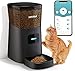 MYPIN Futterautomat Für Katzen und Hunde Pet Feeder 6L WiFi Futterspender mit WiFi Fernbedienung Timer Programmierbar Einfach Smart Feed und Ton Aufnahmefunktion(Schwarz)