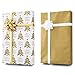 Birsppy Gold + Copper + Silver Designer Wrapping Paper Set: 4 Rolls (8 Designs) of Premium Gift Wrap (80 sq. ft.) with 29 Coordinated Bows, 2 Spools of Ribbon, and 24 Gift Tags