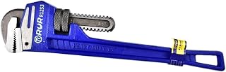 12-1/2" Straight Pipe Wrench – Heavy Duty,Adjustable Plumbing Tool with Malleable Cast Iron Handle, Exceeds GGG Standard for Durability & Grip