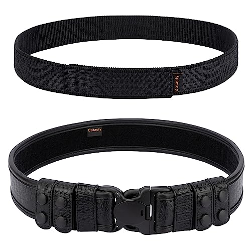 Basketweave Duty Belts Police Law Enforcement Sheriff Security 2" Outer Belt Loop Liner Tri-Release Buckle 4 Keepers4