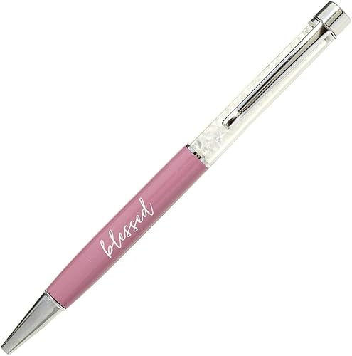 Crystal Pen Blessed is She Who Has Believed Crystal Bolígrafo de 5 1/2 pulgadas