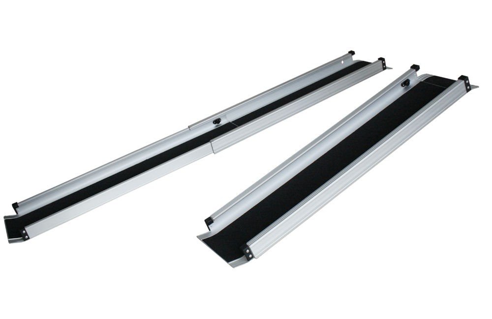 Rampa de Aluminio para Silla de Ruedas, Plegable, 152 cm