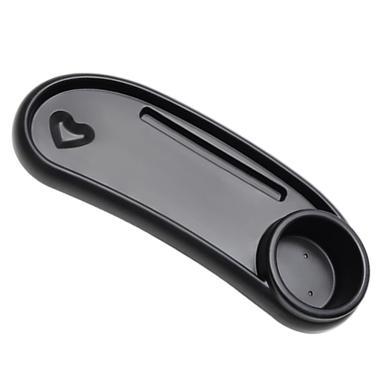 Plateau de Poussette avec Porte-gobelet, en Plastique Noir pour Bébé | Installation Simple et Stable, Facile à Nettoyer, Accessoire pour Poussette et Charriot Bébé