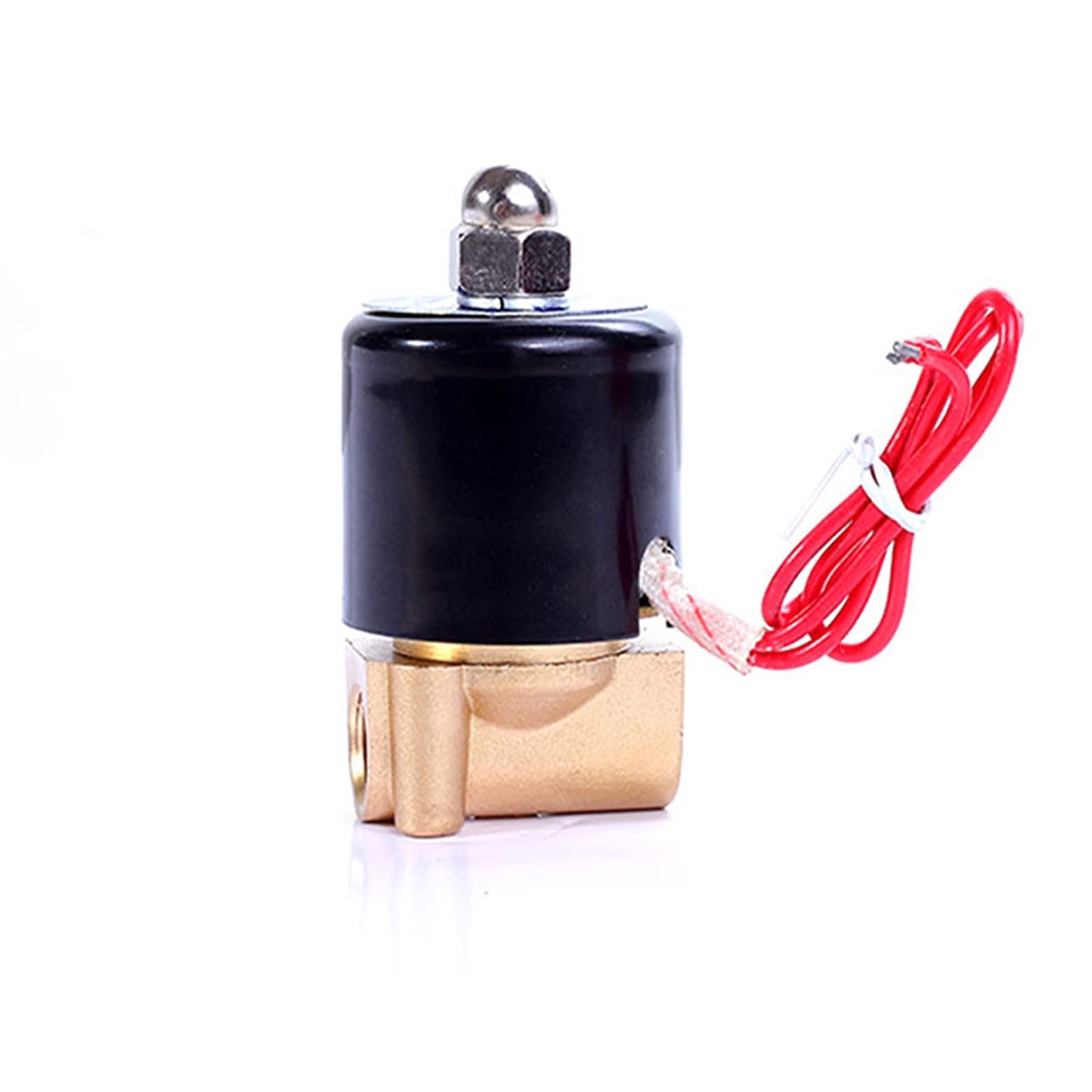 Ieumjnat Bsp-380Vac Dn6 Brass Electric Solenoid Valve Dc12v Dc24v Ac220v 110V Normally Closed For Water Oil Air(Bsp-380Vac)