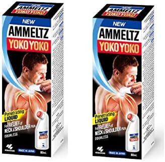 Kobayashi New Ammeltz Yoko Yoko Whole_Body Penetrating Liquid Odorless Massager 80Ml (Pack of 2), Multicolour