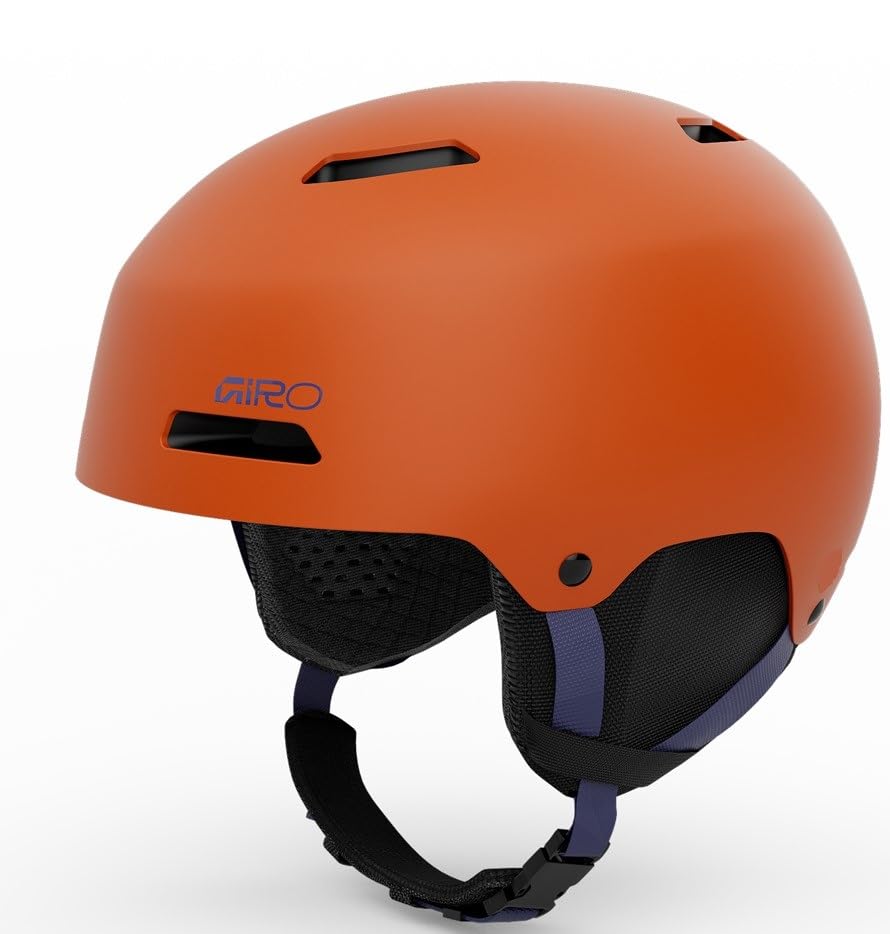 Giro Ledge FS Casco da sci e snowboard M | Custodia rigida in ABS con EPS, sistema di ventilazione, cuscinetti rimovibili | Freestyle Casco arancione opaco
