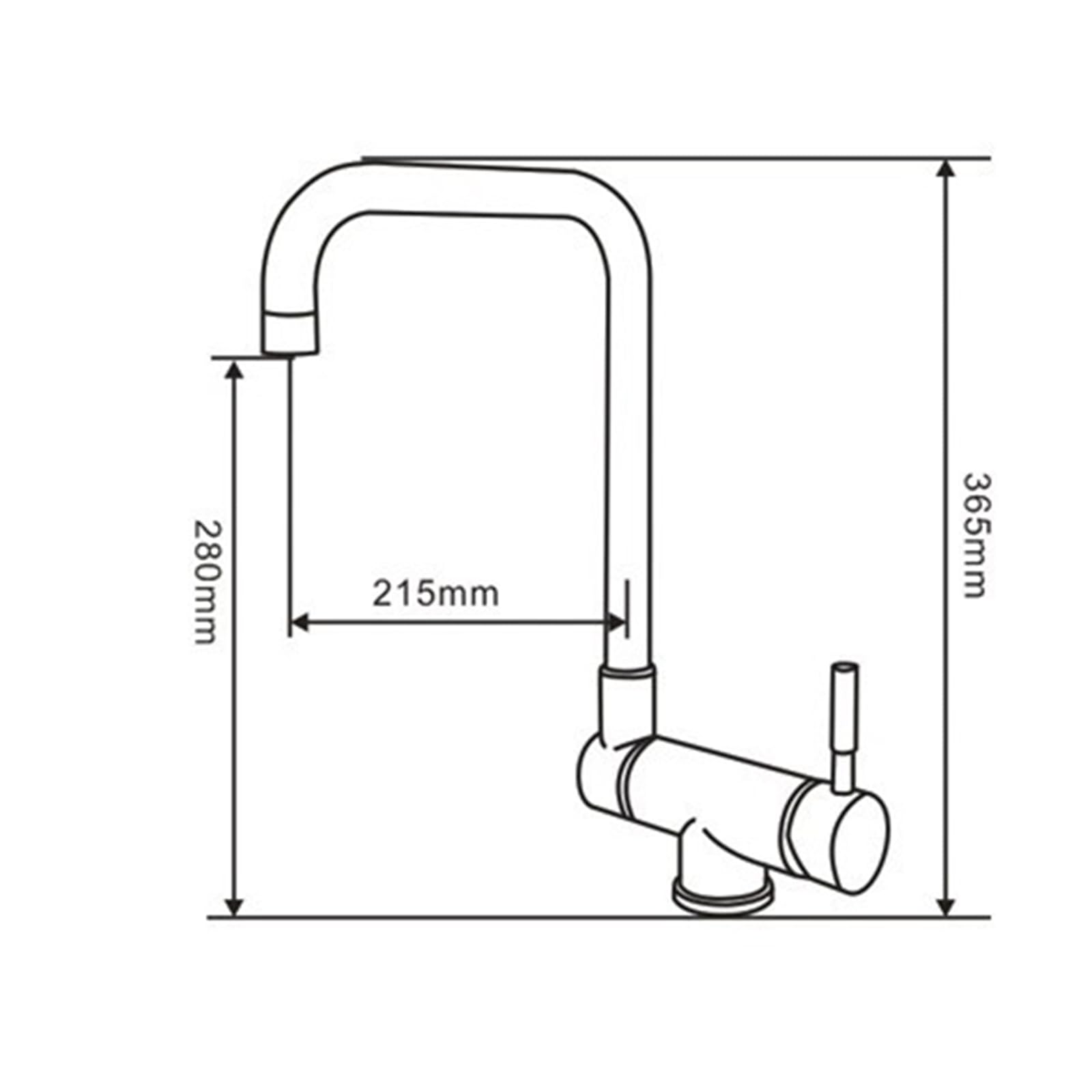 Generisch Wasserhahn Küche Mischbatterie Küchenarmatur verchromt klappbar für Wohnmobil Spülbecken Einhebel Küchenmischer ideal für die Fenstermontage
