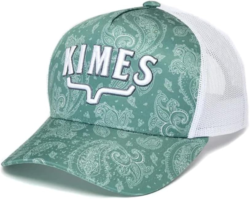 Kimes Ranch Bellevue Mid Profile Curved Bill Hat with All Over Print and 3D Embroidery
