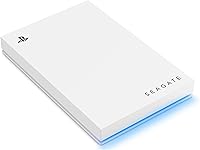 Vista 3 de Seagate Game Drive PS4/PS5, 5TB, Disco duro externo portátil, 2.5 pulgadas, USB 3.0, blanco, LED azul, Plug and Play, Modelo: STLV5000200