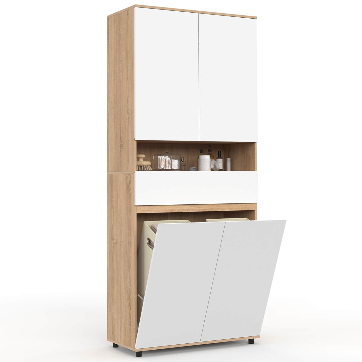 IDMarket - Meuble Colonne Salle de Bain TOMI