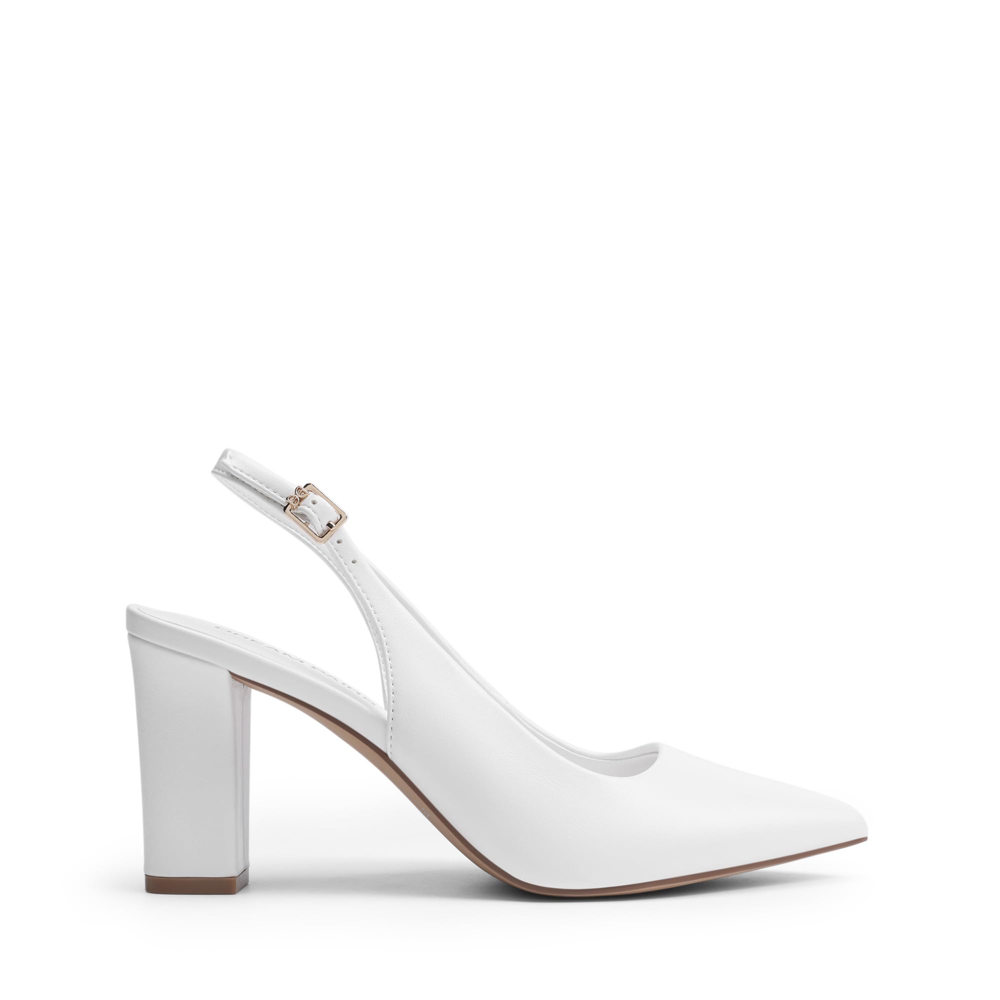 DREAM PAIRS Escarpins Femme Slingback Bout Pointu Talon Carré Chaussures à Talon Bloc Confortables Bureau
