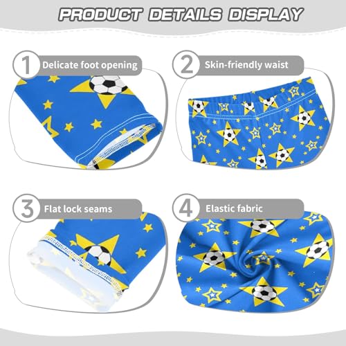 Soccer Star Blue Girls Leggings Athletic Pants Tights Stretch Bottom3