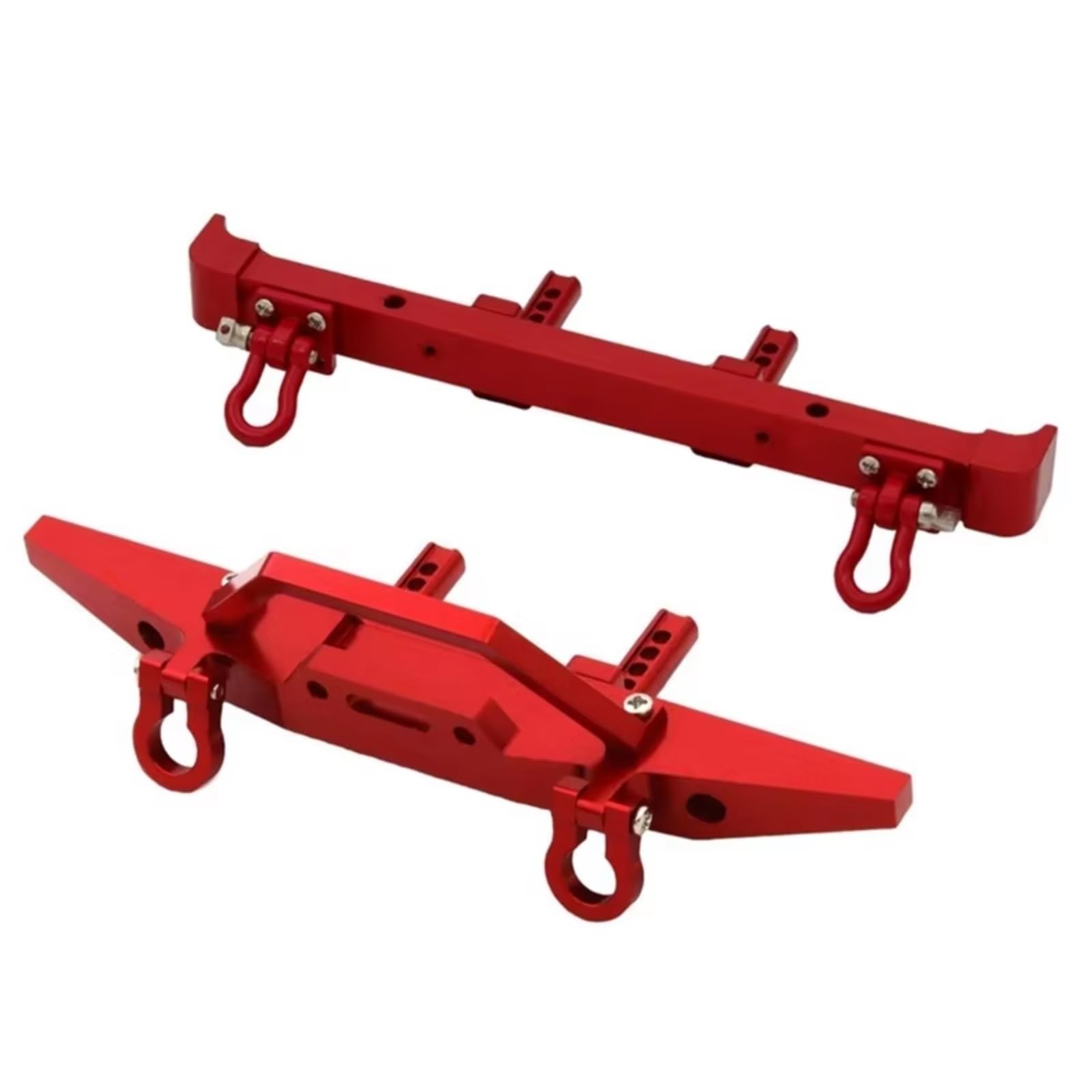 Accesorios coches RC per MN128 1/10 rc Car Upgrade Parts Accessori Paraurti Anteriore E Posteriore Metallo con Gancio di Traino