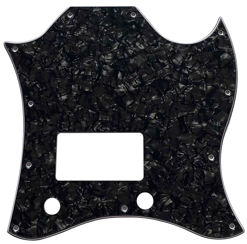 GLM^[sbNK[h Fit For Gibson SG Standard Single Humbucker Style (4 Ply Black Pearl)