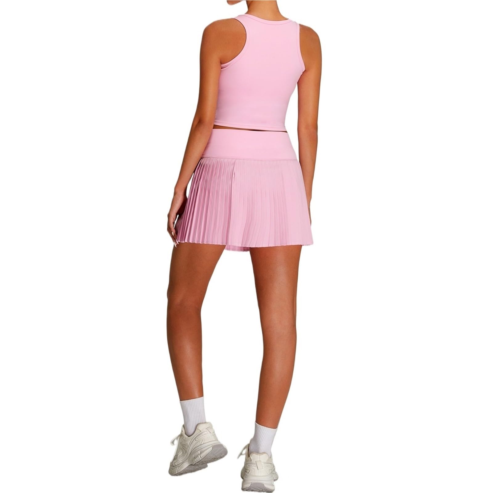 Vestido Tenis Mujer Vestido de Tenis for Mujer, Cintura Alta, Ajustado, for Fitness, Deportes al Aire Libre, Falda Plisada