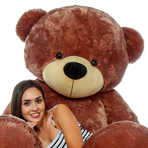 Image of Real Giant Teddy Bear, 7 Feet Tall Chocolate Teddy Bear, 84 Inches Soft Toys (with 30cm Heart Free) (7 Feet, Chocolate)