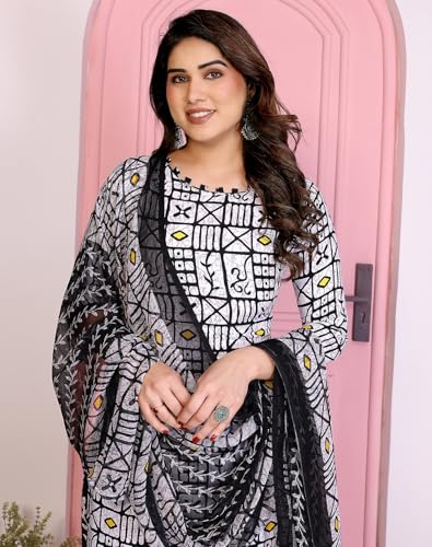 Image of Yashika Unstiched Crepe dress materials | Crepe Salwar Suit for women with dupatta | suit material for women unstitched