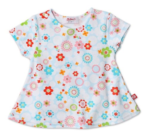 Zutano Swing Tee 0- 6 mths- Ambrosia Sky Baby