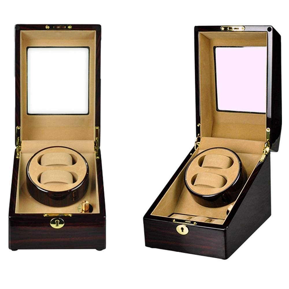 QUSYZD Watch Winder Watch Winder for Automatic Watches Box with Storage Box Watch Winder 2 Watches Battery,