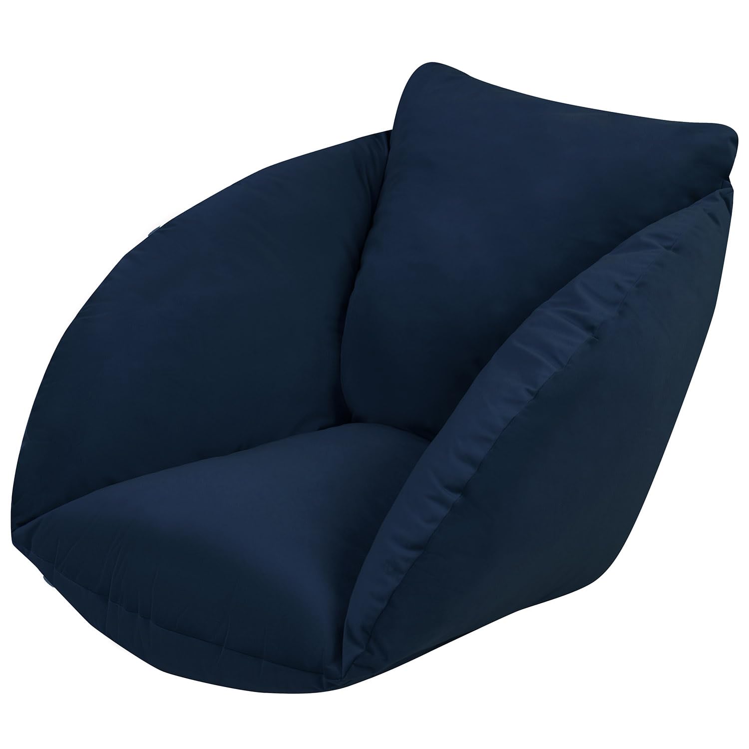 Ferocity Hanging Basket Chair Velvet Cushions, Hanging Hammock Cocoon Chair Pads, Pillow with backrest for Patio Garden, Dark Blue [114]
