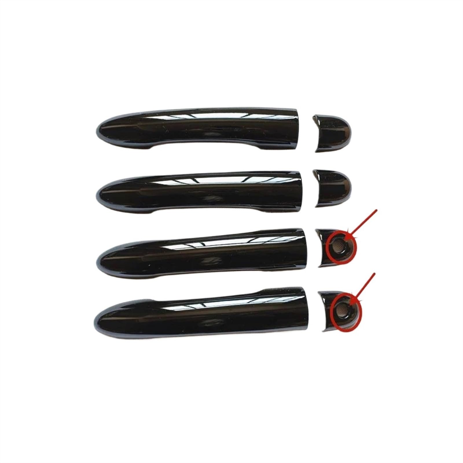 Per renault scenic 2 ii MK2 Accessori Maniglia di Portello Della Copertura trim maniglie coperture di plastica Imazione in fibra di carbonio  34