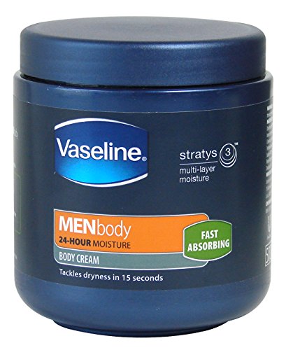Preisvergleich Produktbild Vaseline Men Body Cream 24 Hour Moisture Fast Absorbing 500ml