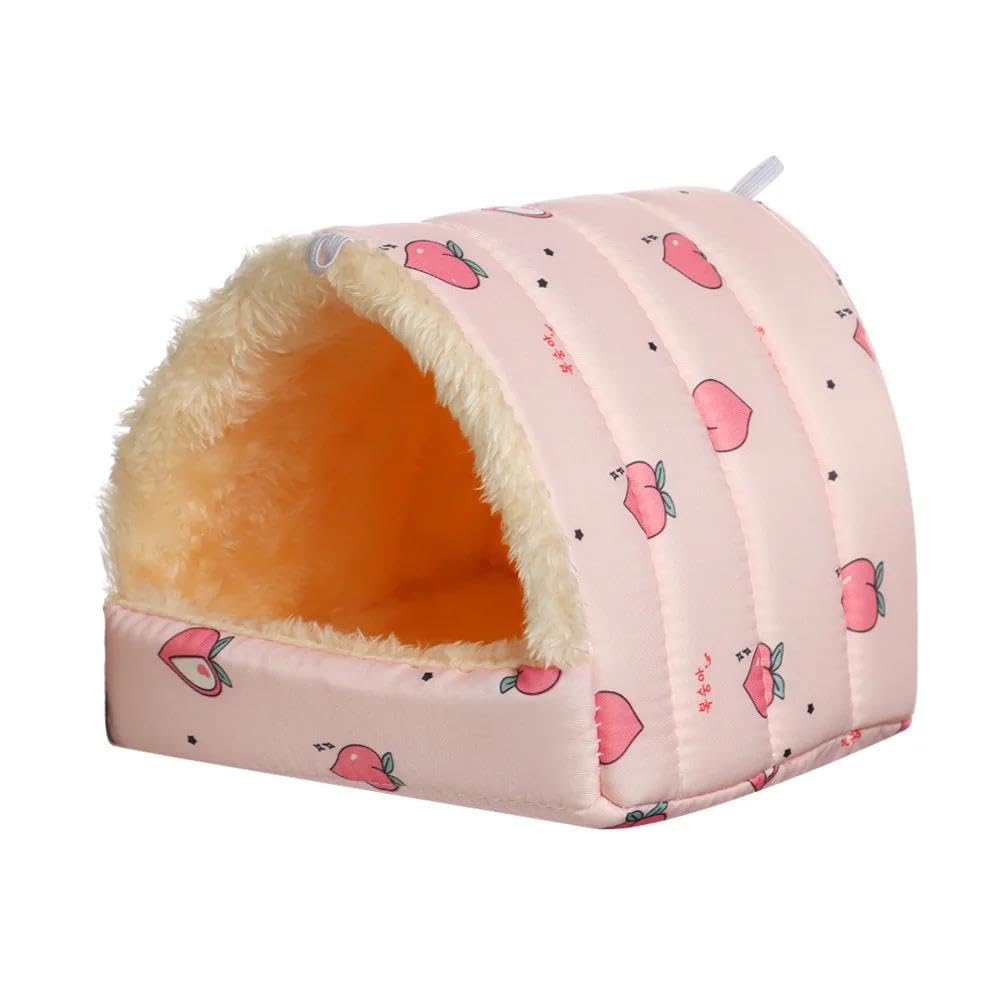 Juguetes para hámsters, Juguete for hámster, 2 Piezas, Colorido, for, Ardilla, Mini casa de Conejo, Cama for Dormir for Animales pequeños, Nido cobaya, tamaño A3 S(A2,XL)