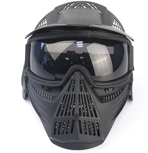 Paintball Mask, Airsoft Mask, Full Face with Tactical Goggles Mask, Impact Resistant for Airsoft BB Hunting, CS Game Paintball, Motocross Skiing and