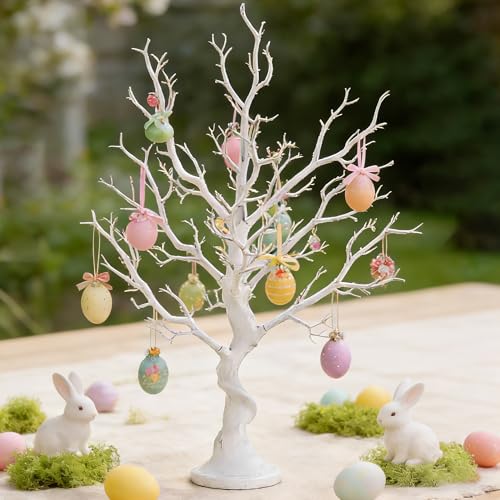 NUPTIO Artificiel Arbre Sapin Blanc: 75cm Decoration Mariage Noel Table Exterieur Noël Halloween Maison Cadeau Centre Interieur Arbres Faux