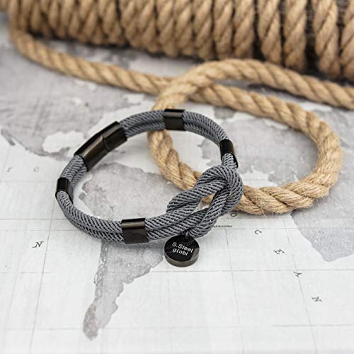 globi Paracord Braided Rope Bracelet for Men Women | Lightweight Nautical Unisex Cuff Bracelet with Stainless Steel Magnetic Clasp3