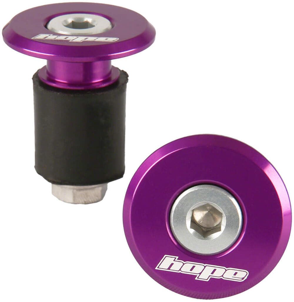Hope Grip Doctor Cycling Bar End Plugs - Purple, Pair