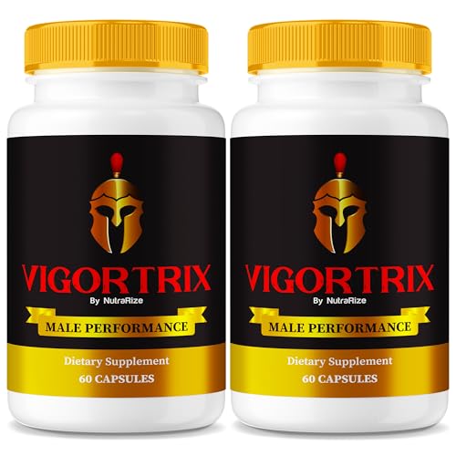 (2 Pack) Vigortrix Supplement Official Vigortrix Pills for Men Premium Male Gummy All-Natural Support for Peak Performance Energy & Overall Stamina Vigor Trix ME Pastillas Review (120 Capsules)