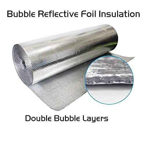 Trade Winds 134 Garage Door Reflective Insulation Pre-Cut Kit: 16 Sheets Of Double Bubble Insulation Panels 24 X 48 Inch Reflective Aluminum Radiant Barrier Thermal Insulation Shield thumb #1