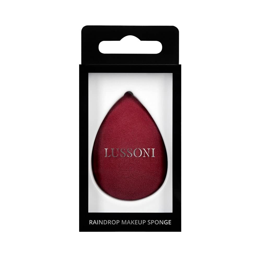 T4B LUSSONI Teardrop Make Up Sponge Blender Sponge (Burgundy)