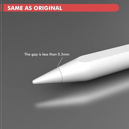 Miniatura 4 de MEKO Paquete de 4 puntas de repuesto para Apple Pencil de 1 generación y 2 generación, puntas para lápiz iPad Pro, color blanco