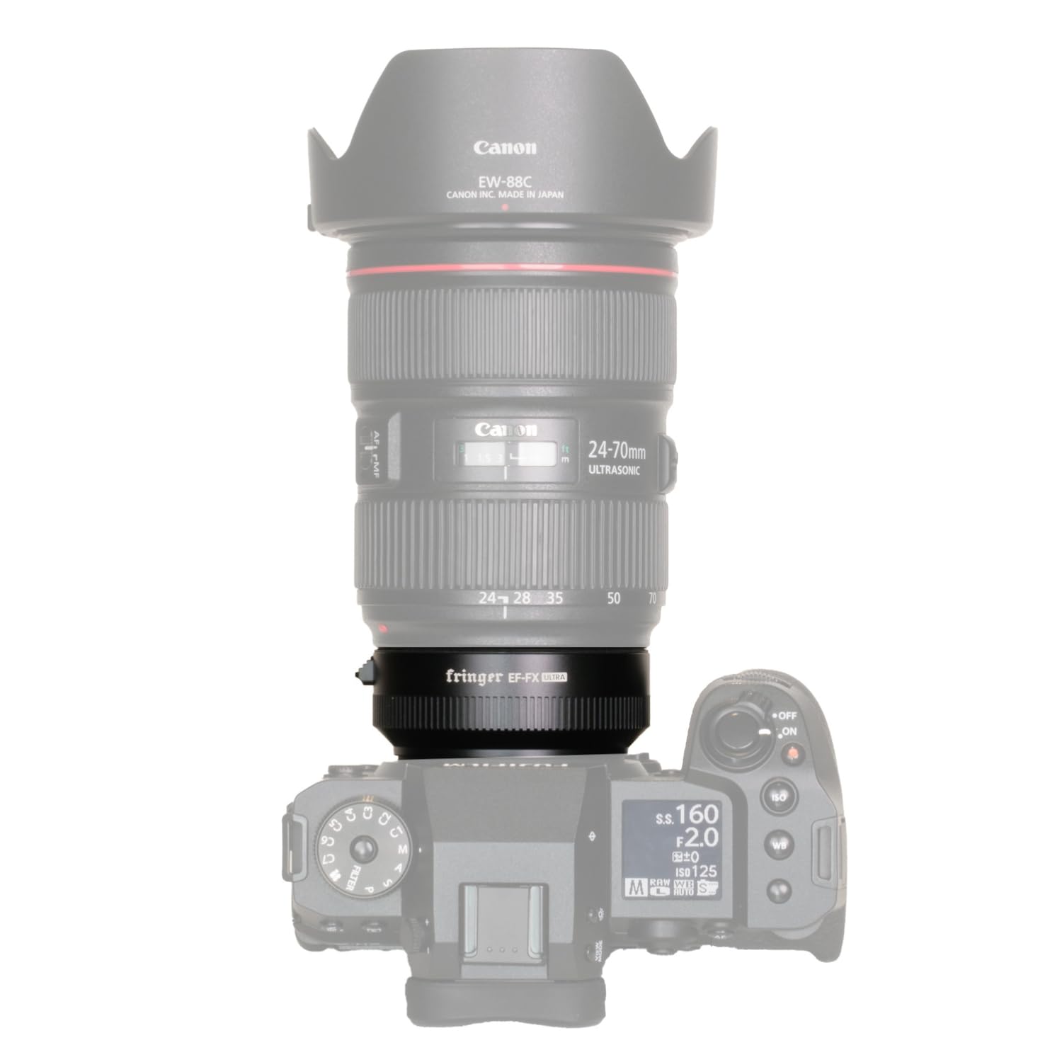 Fringer EF-FX Ultra Adaptateur d'objectif autofocus 0,74x EOS EF pour FX-Mount