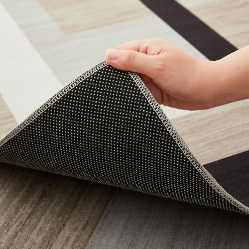 MOONLIGHT20015 Rugs Living Room Small 60x110 cm – Geometric Style Area Rugs for Bedroom - Non Slip Modern Printed Carpet Bedside Rug, Milo - Cosy Home Interiors MOONLIGHT20015 Rugs Living Room Small 60x110 cm – Geometric Style Area Rugs for Bedroom - Non Slip Modern Printed Carpet Bedside Rug, Milo - Image 2