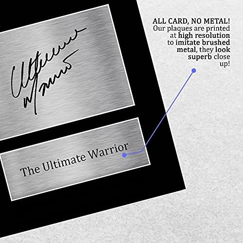 HWC Trading The Ultimate Warrior Gift Signed A4 Printed Autograph WWF WWE Wrestling Gifts Print Photo Picture Display