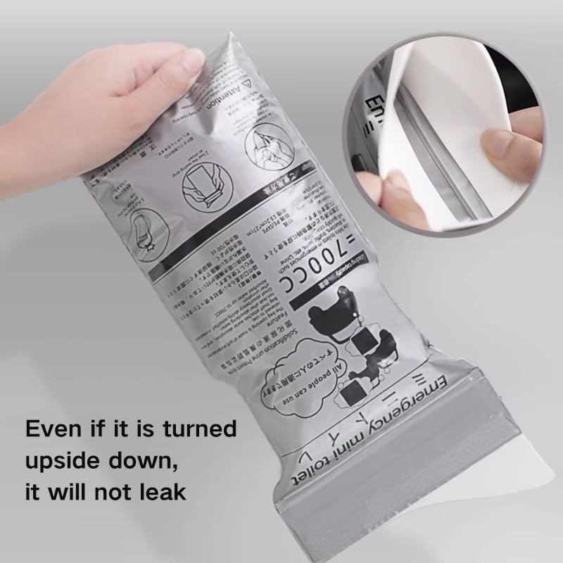 Urinoir Jetable De Voyage Unisexe 700 Ml - Sac à Urine D'urgence - Neuf