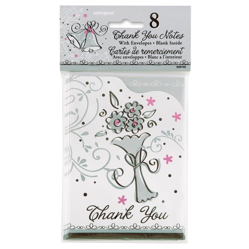 Image of Wedding Style Thank You Note Cards, 8ct