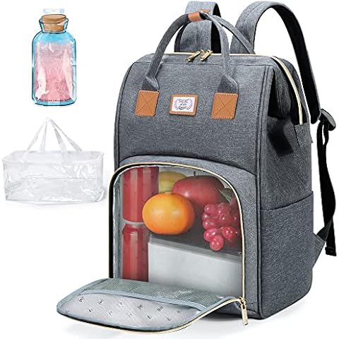 Lekesky Rucksack Damen mit Isolierfach Cover