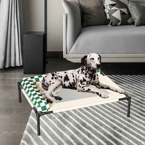 Lit surélevé pour chien robuste lavable respirant avec coussin de taille S - 5