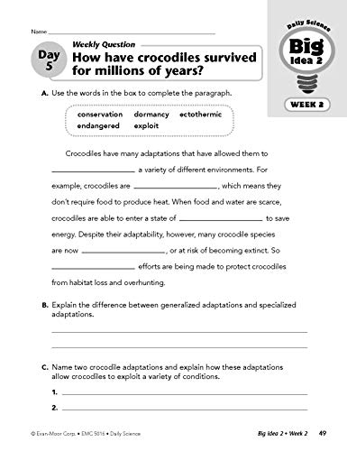 Evan Moor Educational Publishers EMC5016 Daily Science: Grade 6+ thumb #4